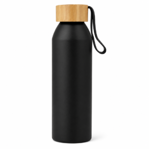 Stainless Steel Water Bottle – Black & Golden